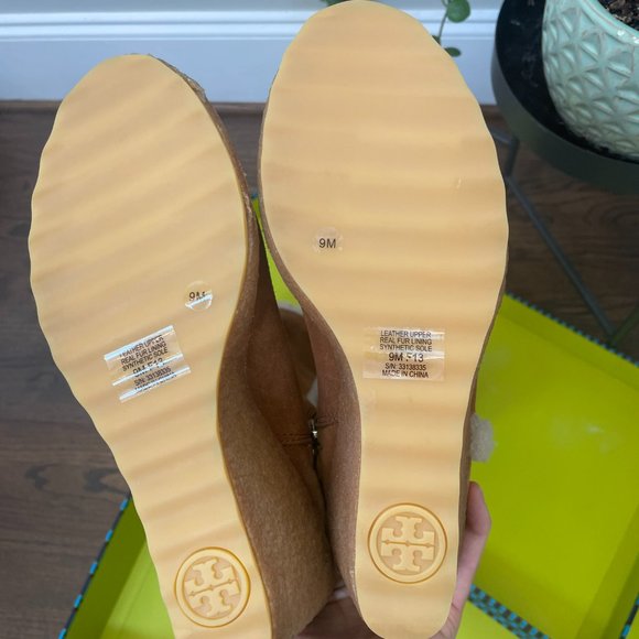 NWT Tory Burch "Cassius" Tall Wedge Over Knee Wedge Boots - Picture 4 of 6